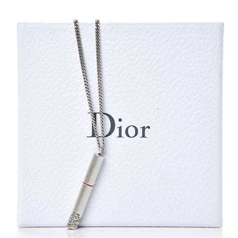 dior cigarette necklace|necklace that says dior.